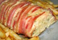 Baconos csirkemell őzgerincben sütve